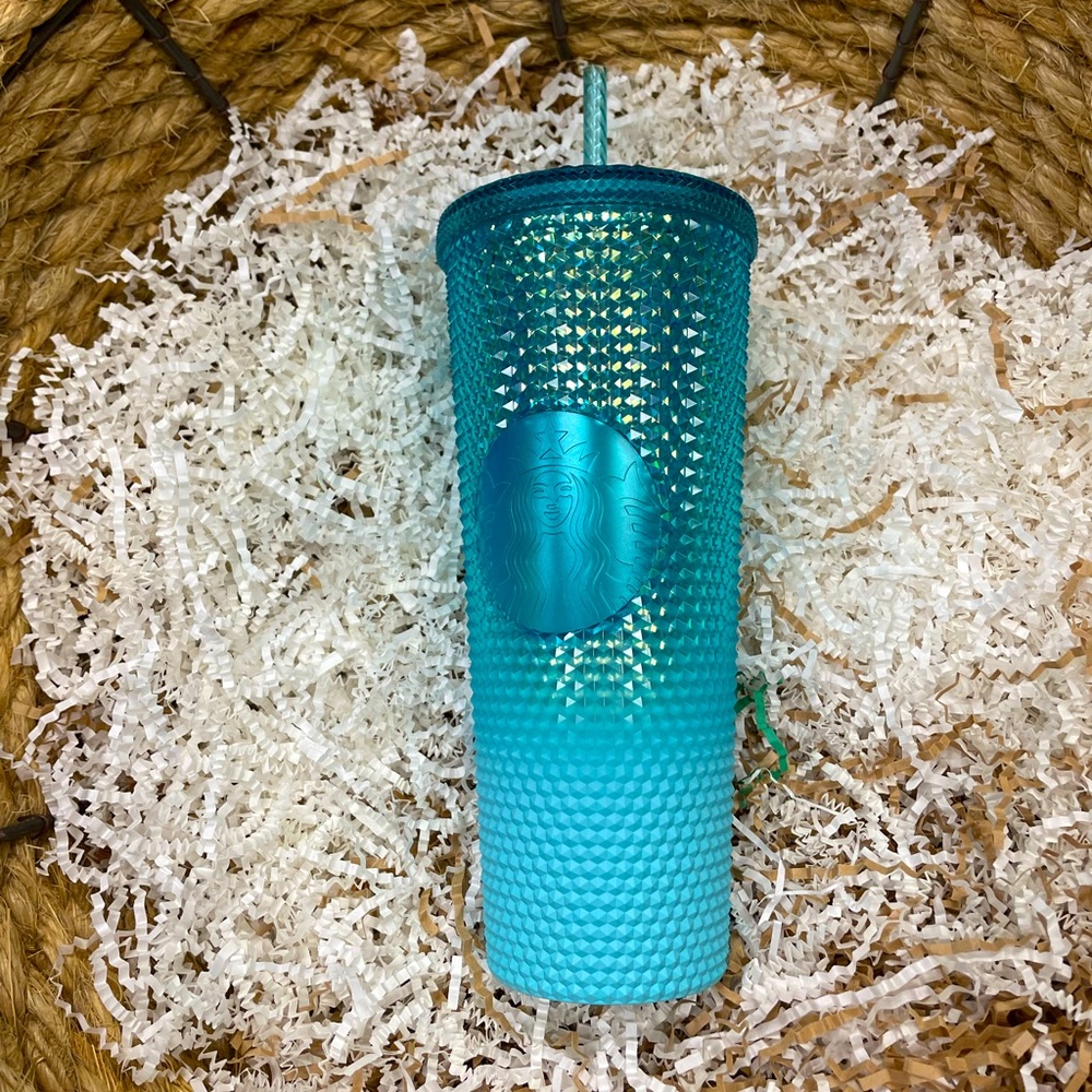 Starbucks 2023 Blue Ombré Glacier Bling Venti Cups
